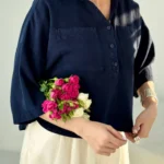 شومیز سیلک آواژ