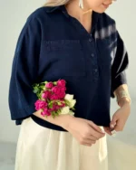 شومیز سیلک آواژ