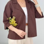 شومیز لینن نیلا