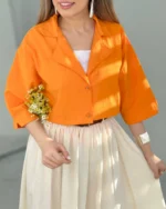شومیز لینن نیلا - Image 5
