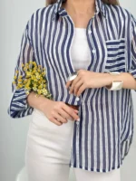 شومیز شیشه ای راه راه
