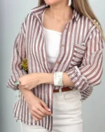 شومیز شیشه ای راه راه - Image 2