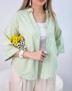 شومیز لینن میومیو - Image 6